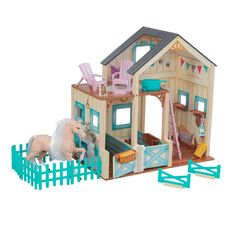 Набор KidKraft Конюшня Сладкий луг, с аксессуарами 63534_KE