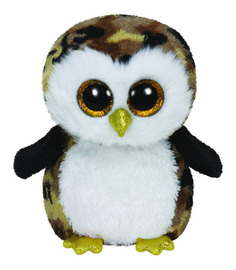 Мягкая игрушка TY Beanie Boos Совенок Swoops (коричнево-черный) 15 см