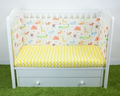 Бортики для детской кроватки Magic City БК-ББ-009/45 Джангл