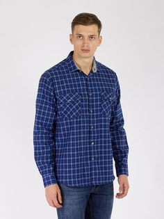 Рубашка мужская DAIROS GD81100416 синяя XL