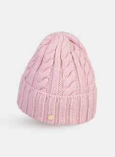 Шапка бини женская Canoe CULOTTE светло-розовая