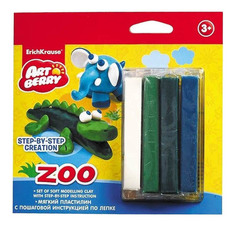 Пластилин ErichKrause Zoo Step-By-Step Creation 4 Цвета