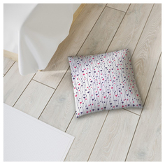 Наволочка JoyArty белый, розовый, синий 45x45