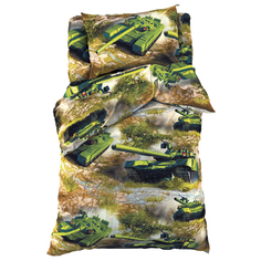 Детское постельное белье Этель 1,5-спальное Танки