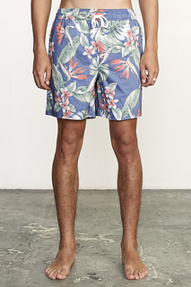 Шорты RVCA Controller Elastic Bright Blue, мультиколор, XL