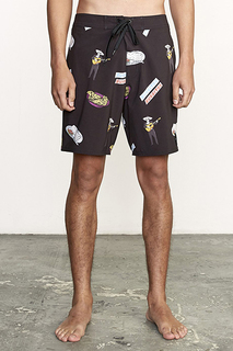 Шорты RVCA Hot Fudge Trunk Black, черный, XS