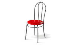 Стул Модуль Венский с кольцом, салатовый/хром