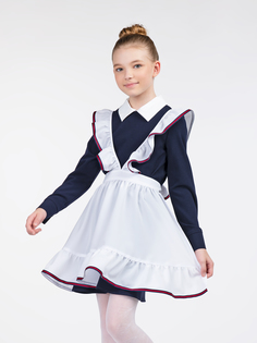 Фартук для девочек SMENA цв.белый 10348 р.176/100
