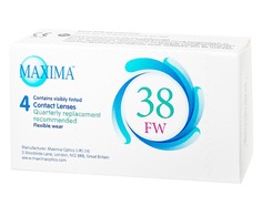 Линзы контактные мягкие Maxima 38 FW, 4 шт. Диоптрии -7,50, R 8.6