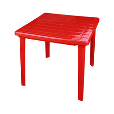 Стол квадратный, 800x800x740 мм (красный) Alternativa
