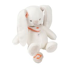 Игрушка мягкая Nattou Musical Soft toy MINI Mia & Basile Кролик музыкальная 562072