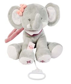 Игрушка мягкая Nattou Musical Soft toy Adele & Valentine Слоник музыкальная 424059