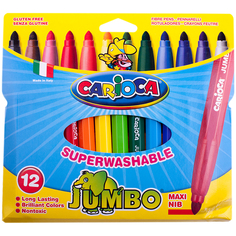 Фломастеры Carioca "Jumbo", 12 цветов