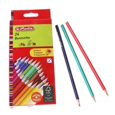 Карандаши цветные "Triangular", 24 цвета Herlitz