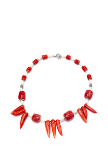 Колье "перчики" Unique КП2054К розовое