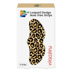 Полоски для носа Purederm, Color Skin Leopard, 6 шт.