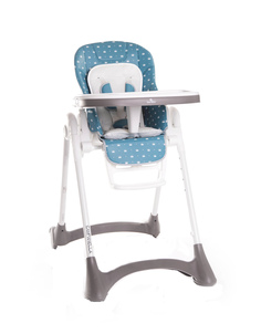 Стульчик для кормления Lorelli "Campanella", цвет: Sea Blue Crowns, синий