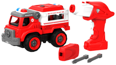 Конструктор Пожарный грузовик с пультом ДУ, арт. CJ-1365100 Shantou Gepai