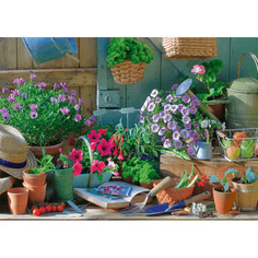 Пазл Стол с садовыми цветами, 1000 элементов Schmidt