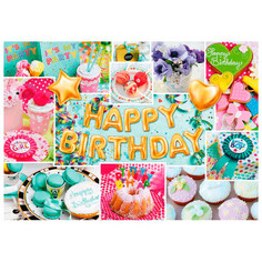 Пазл С днем Рождения. Коллаж, 1000 элементов Schmidt