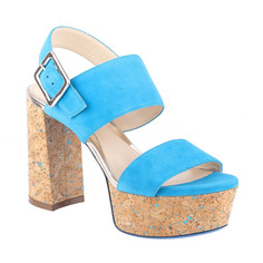 Босоножки женские Loriblu 7EC55058CA2B02600PN синие 38.5 RU