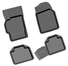 Коврики салона рез. с бортиком Avtodriver универсальные авангард 4 шт с перемычкой adru007