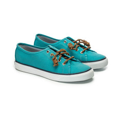 Кеды женские SPERRY top-sider Seacoast Canvas зеленые 40.5 EU