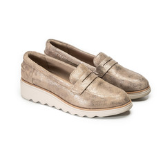 Лоферы женские Clarks Sharon Ranch 26140650 серебристые 36 EU