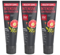 Экспортная зубная паста без фтора SPLAT HEALTHY GUMS Интенсивная защита десен, 125 гр 3 шт