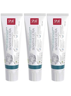 Зубная паста серии Professional «SPLAT (СПЛАТ) Sensitive Ultra». 100 мл. 3 шт