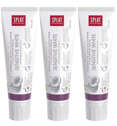 Зубная паста SPLAT Professional Sensitive White 100 мл. 3 шт