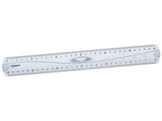 Линейка 30 см с держателем MAPED GEOMETRIC двусторонняя,тпрозрачная MAP 242130