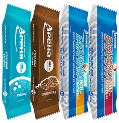 Набор батончиков Арена, 4 вида по 6 шт = 24 шт