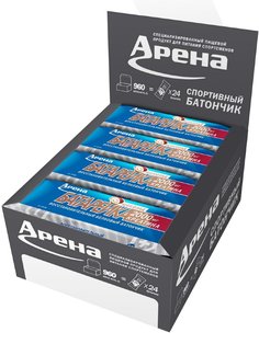 Протеиновый батончик Арена Батарейка с креатином, шоколад, 24 шт