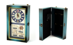 Коллаж-ключница с часами "Морские узлы" 15*7*25см Русские подарки 33883