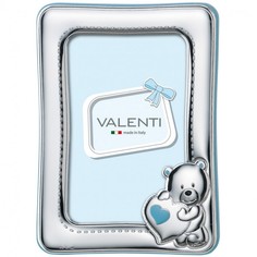Детская Рамка для фотографий "Мишка с сердцем" (голубая), Размер 9х13 Valenti