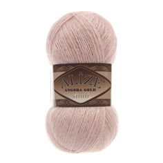 Пряжа ALIZE Angora Gold Simli цвет 161 пудра 5 мотков