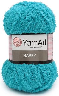 Пряжа Yarn art "Happy", цвет: 785 бирюза, 175 м, 100 грамм (4 мотка) ( 4)