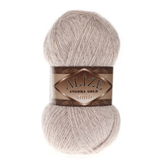 Пряжа ALIZE Angora Gold Simli цвет 506 молочно-бежевый 5 мотков