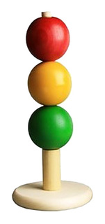 Развивающая игрушка RNToys Пирамидка Светофор большая