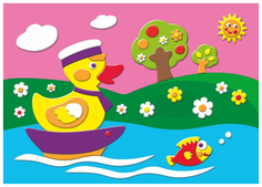 Аппликация Дрофа-Медиа Утенок-капитан