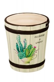 Кашпо декоративное, керамика, 20 см, арт. 114835 No Brand