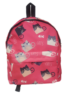 Рюкзак детский Centrum Коты, 39x30x14 см, цв. фиолетовый