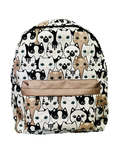 Рюкзак детский Centrum Коты, 39x30x14 см, цв. бежевый