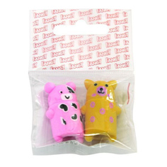 Набор ластиков "Ушастик" с отверстием для карандаша, 2 штуки Action!