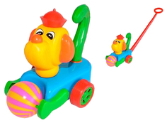 Каталка детская Польская пластмасса Собака с мячиком 7066