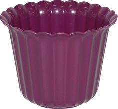 Горшок цветочный "Виола", цвет: фиолетовый, 126 мм, 0, 5 литра Полесье