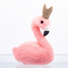 Елочная игрушка Подарки и сувениры фламинго, 13х10 см