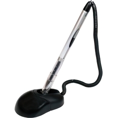 Ручка шариковая на спиральном шнурке, на фигурной подставке с липучкой, синяя, 0,5 мм Centrum