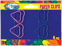 Скрепки, 28x28 мм, 4 штуки Centrum